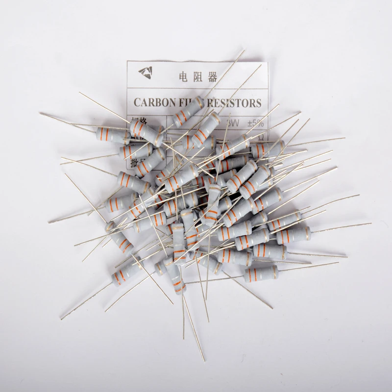 

130Pcs 3W 5% 4.7K~ 68K Ohm 26Values*5Pcs Carbon Film Resistors Metal Oxide Kit