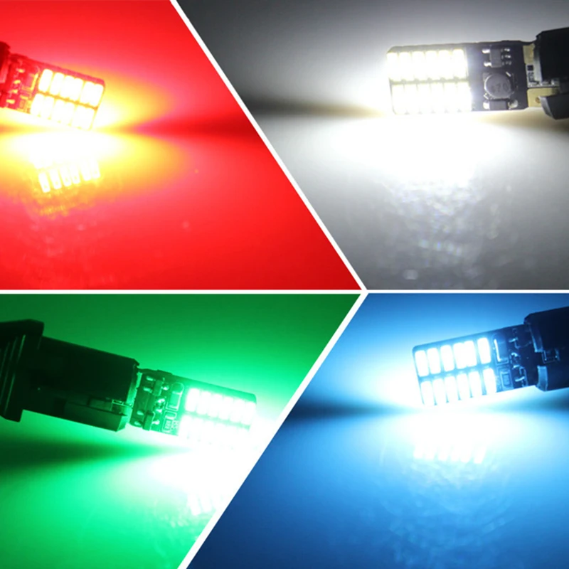 200 шт. Авто w5w T10 саn-шина 24 smd светодиодные лампы для номерного знака позиции парковка багажник Лампы для чтения 194 W5W 9-30 в, не полярности
