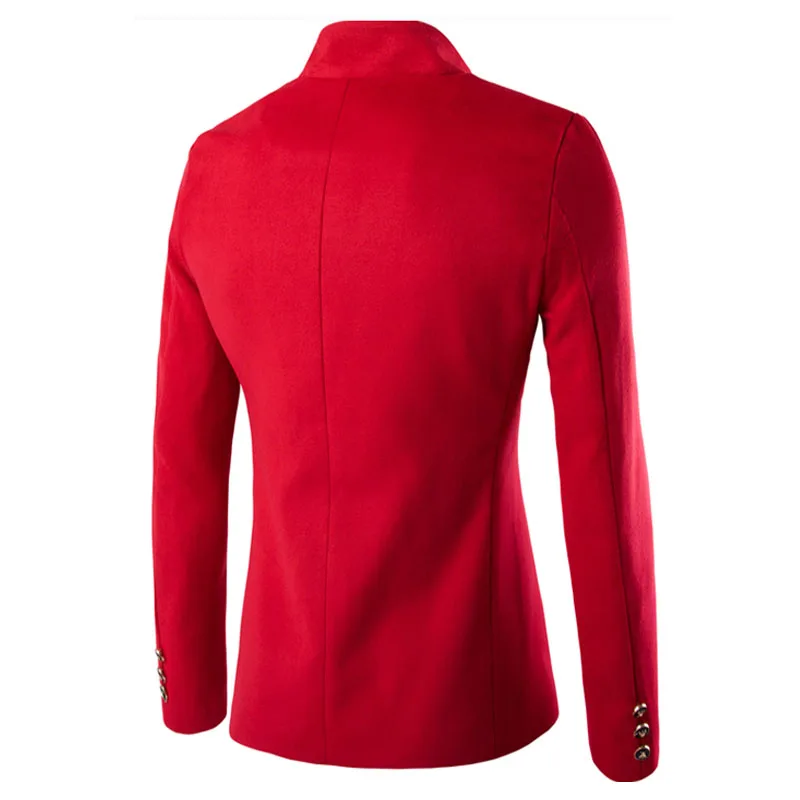 Мужской бархатный блейзер новый модный приталенный пиджак 3 цвета пальто на