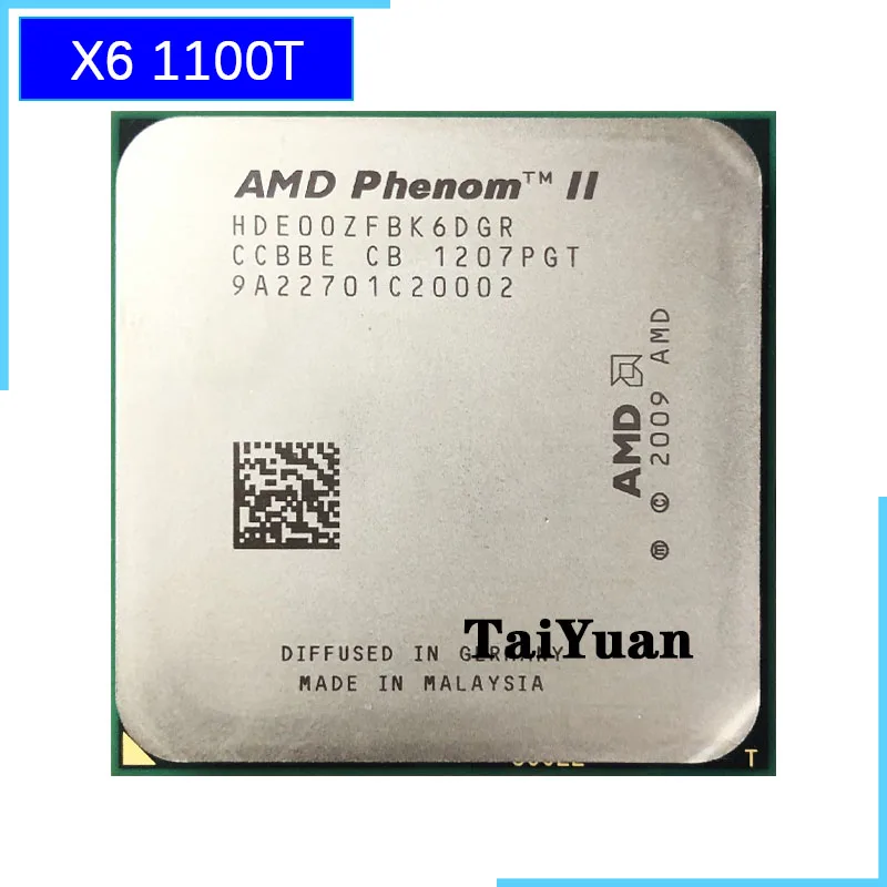 6-ядерный процессор AMD Phenom II X6 1100T 1100 3 ГГц HDE00ZFBK6DGR Socket AM3 | Компьютеры и офис