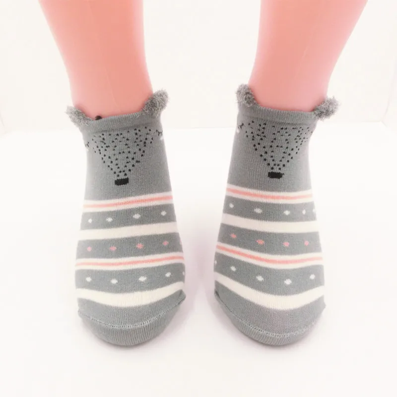 Новое поступление хлопковые носки для женщин с низким вырезом черный белый цвет