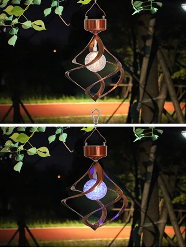 

Solar wind chime light wind turn light solar wind chime light home solar gift IP65 NI-MH battery lighting