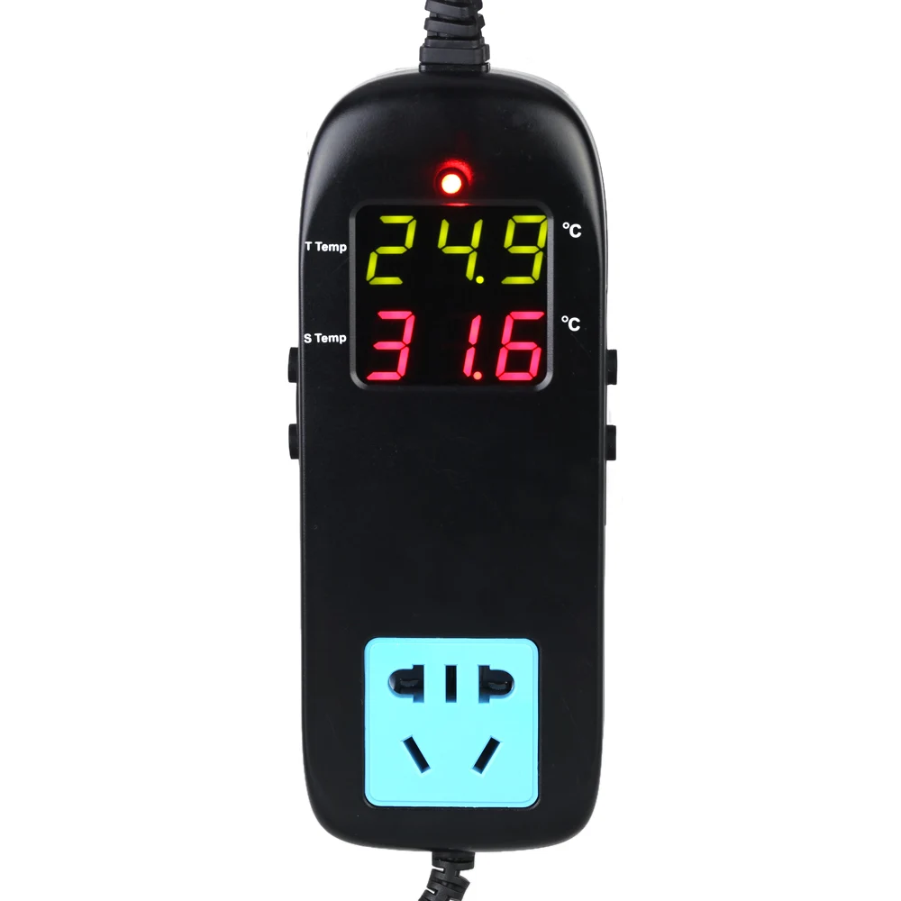 Цифровой светодиодный регулятор температуры переменный ток 90 250 В электронный