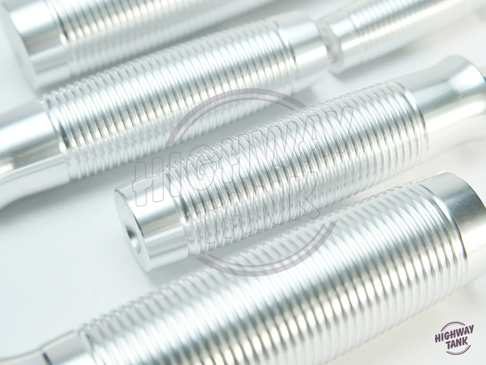 Новый CNC алюминиевый серебряный мотоцикл ручки для ног чехол Harley Davidson Dyna Road King Super