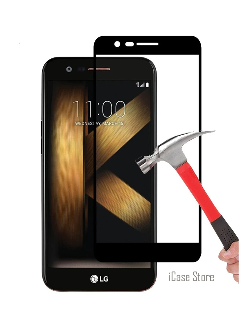 С уровнем твердости 9H полное покрытие закаленное Стекло для LG K8 K350E K10 LTE K430 K420 K410 K8 M200N K10 2017X400 M250 Экран защитная