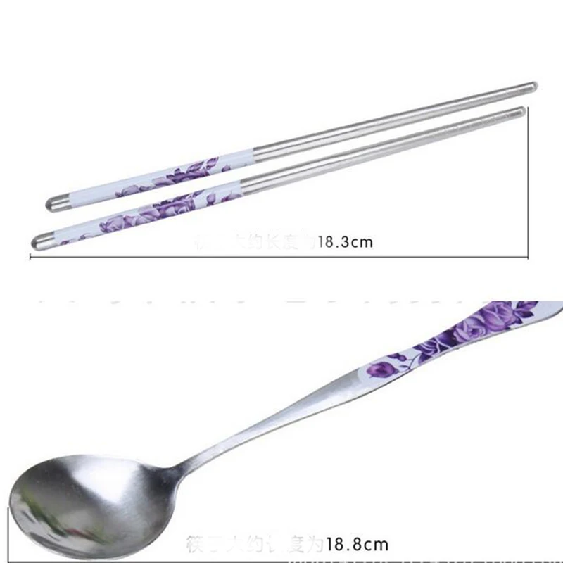 2 шт./компл. набор посуды китайская Изысканная посуда из нержавеющей стали костюм