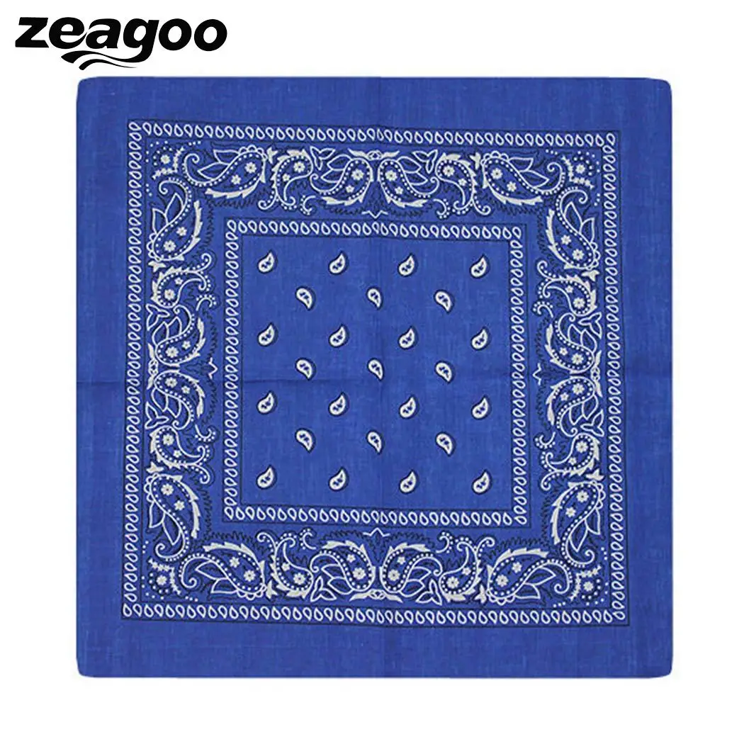 Zeagoo 1 шт. унисекс хип хоп черный Пейсли Бандана головной убор повязка шарф для