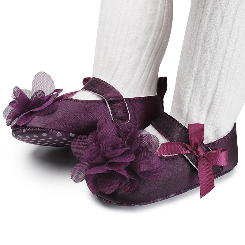 Обувь для новорожденных девочек милая нескользящая обувь принцессы с