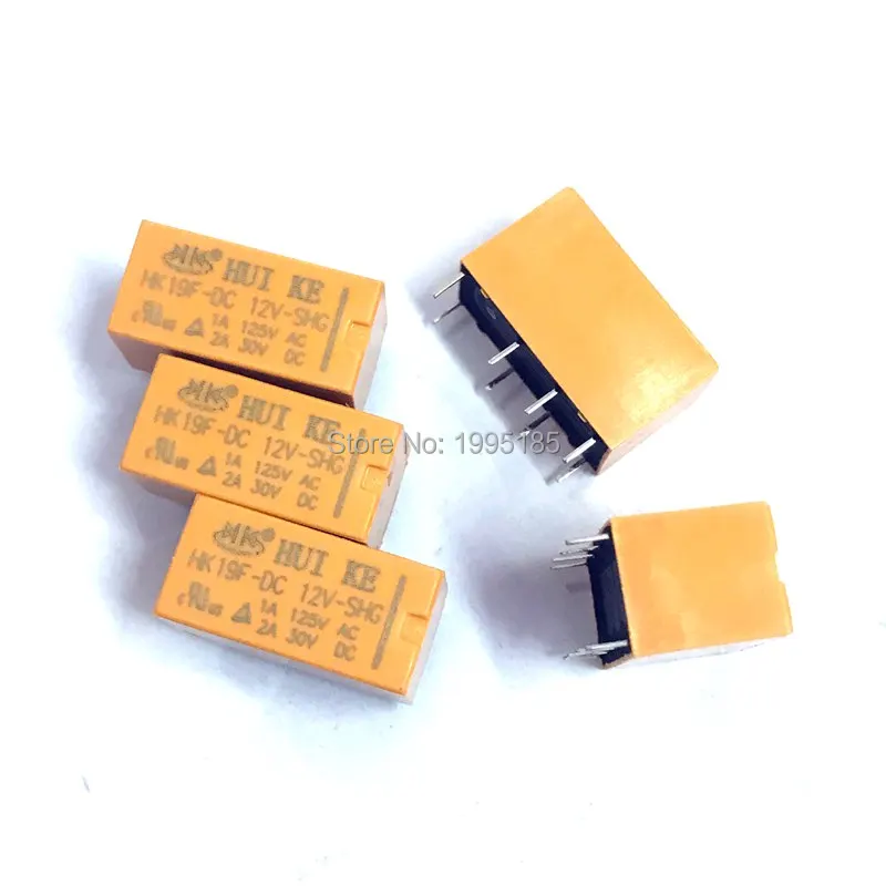 5 шт. реле HK19F DC12V SHG 12VDC 8PIN твердотельное 12В Rele HK91F DC высококачественное связи|Реле| |