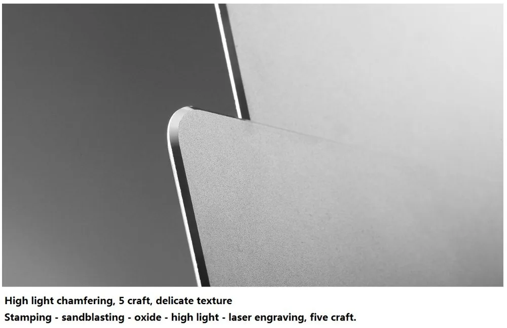 100% Original Mi Xiaomi Metal Mouse Pad 240 x 180 3 mm Top Game Surface Aluminium Alloy Mat Silicone Back |