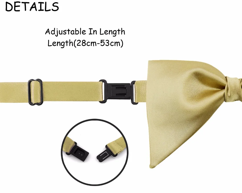 PenSee шелка большой Bowties для мужские жениха более Размеры Свадебная