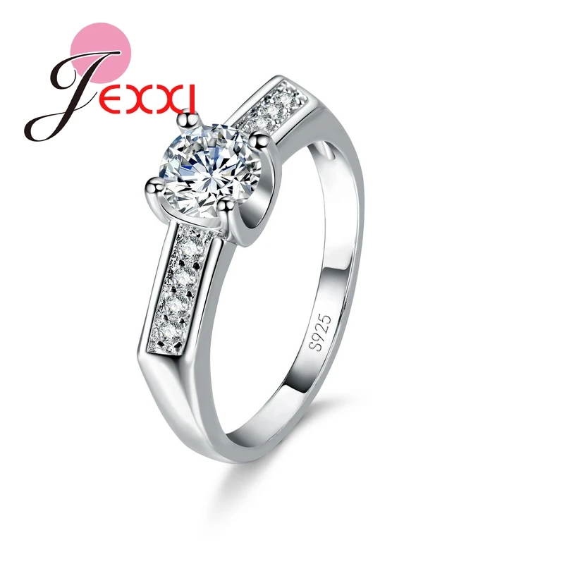 

Fashion Engagement Wedding Rings For Women Jewelry 925 Sterling Silver Ring Jewelry Size 7 8 9