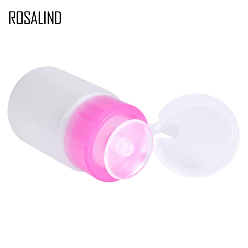 1 шт. пустая бутылка-насос для нейл-арта ROSALIND пластиковая лака ногтей прозрачная