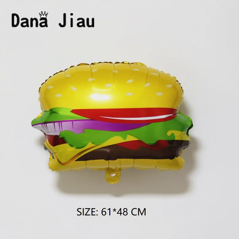 

Большой Гамбург воздушный шар мальчик с днем рождения украшение еды торт магазин надувные воздушные шары событие воздушные шары детская иг...
