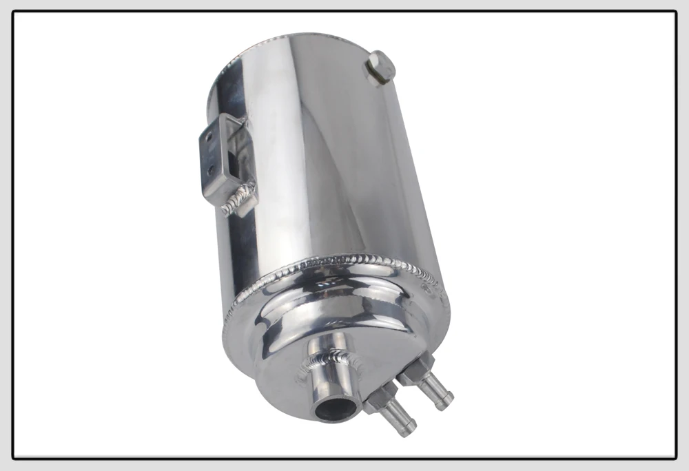 WLR RACING-2L 2 литровый алюминиевый полированный круглый маслоуловитель БАК с фильтром WLR-TK01