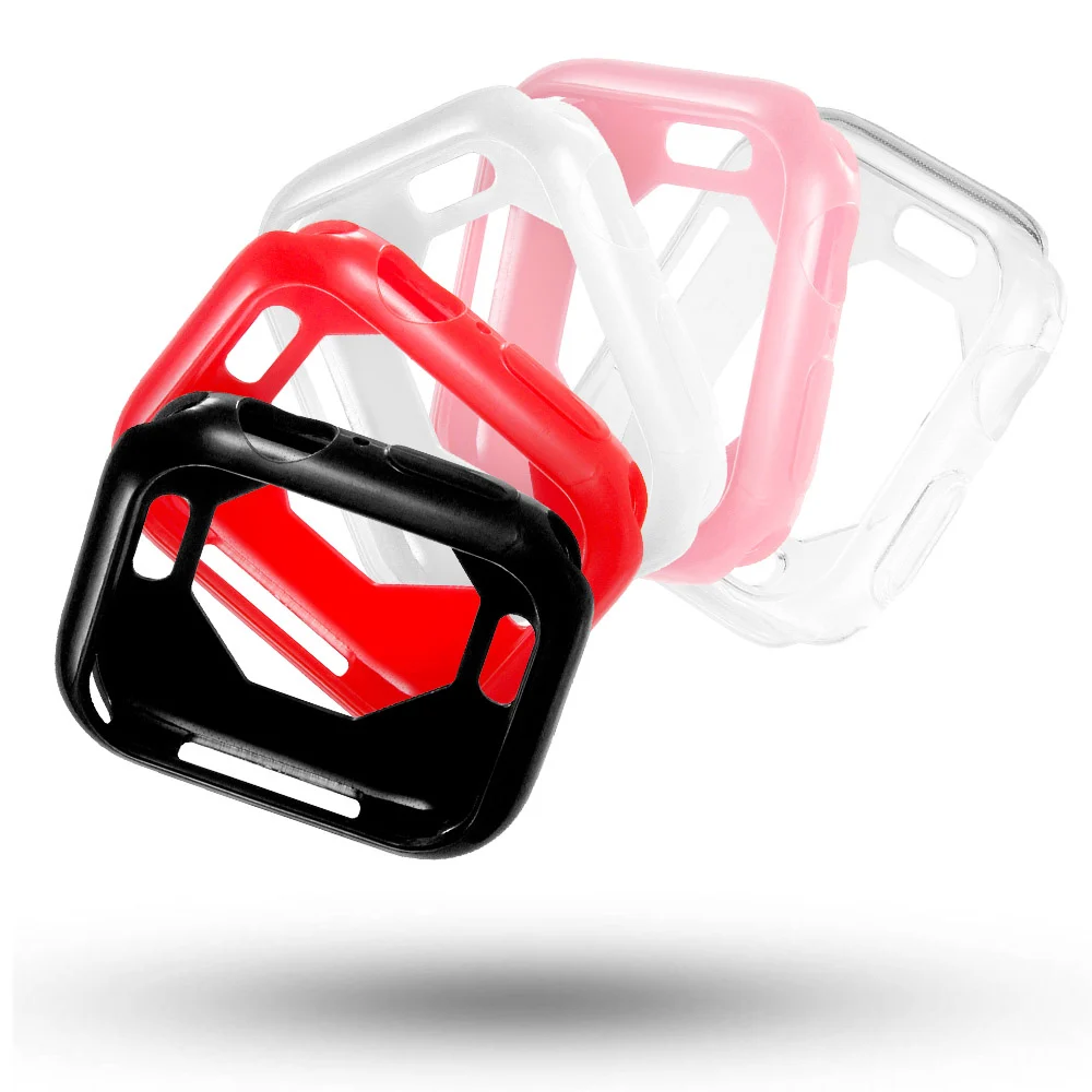 Новый дизайн ТПУ защитный чехол для Apple Watch серии 6 5 4 SE Ударопрочный силиконовый