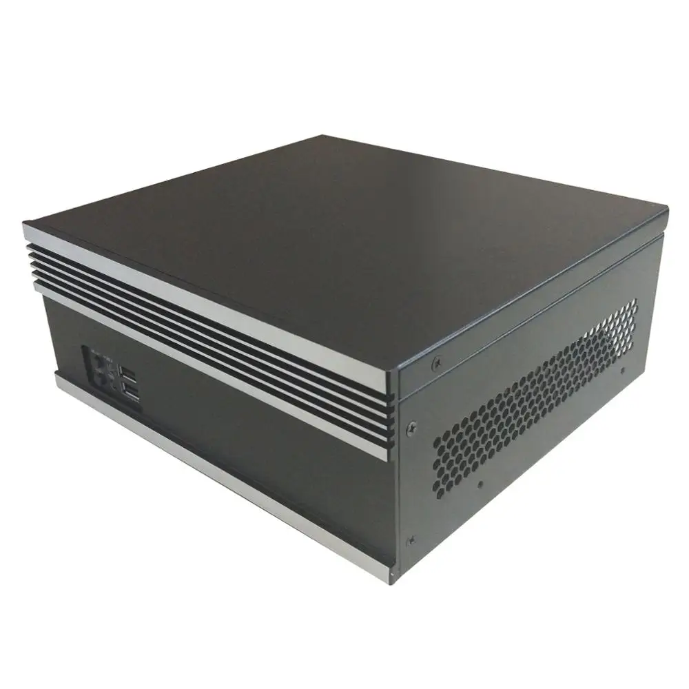 Мини ITX чехол для компьютера HTPC PC ЧПУ промышленное оборудование управления шасси алюминиевая панель Поддержка MINI-ITX материнская плата