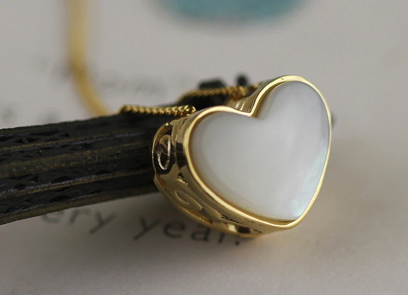 Чистое Серебро 925 серебро ювелирное изделие оригинал в форме сердца полый белый