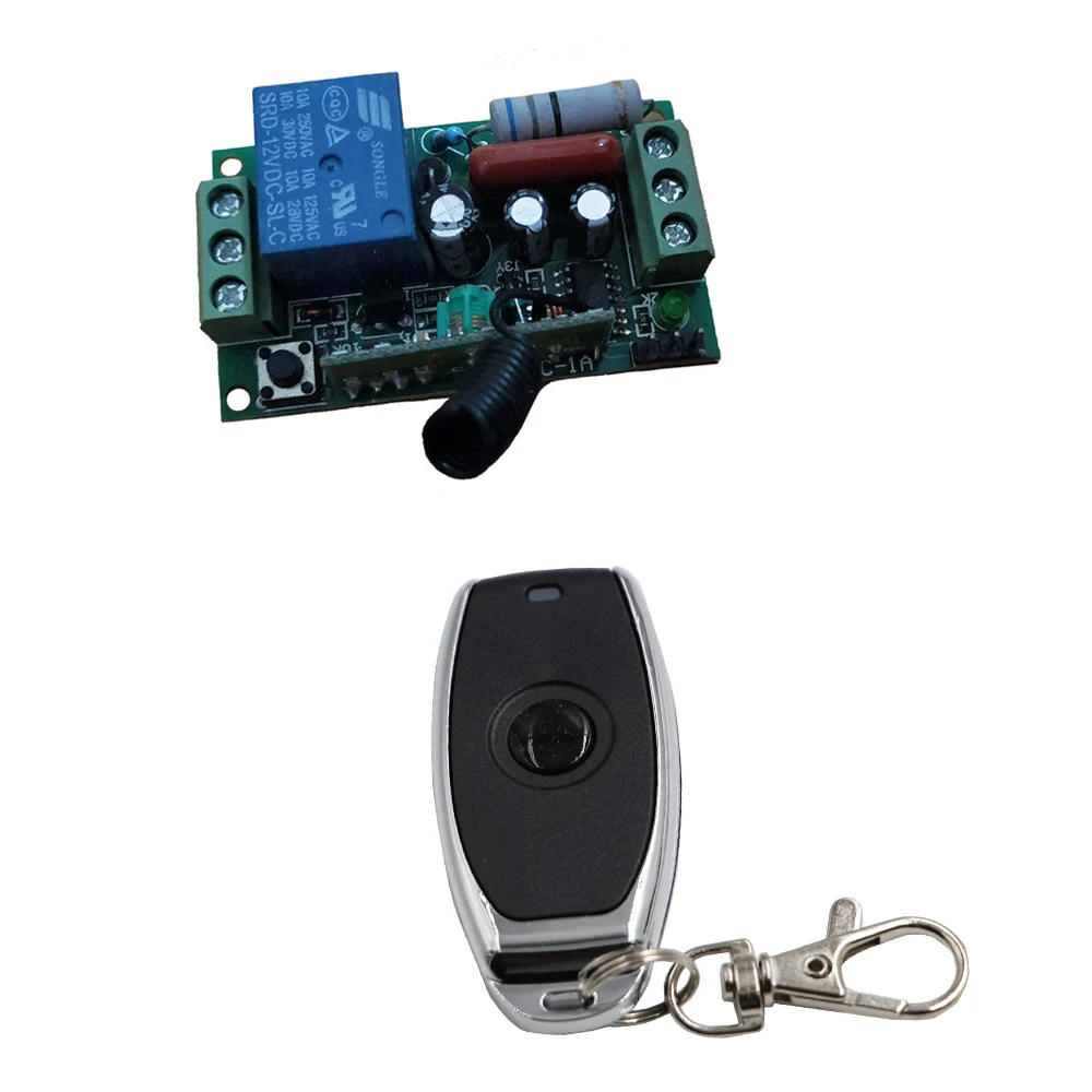 1TX 1RX AC 220V 1CH 1 CH 10A реле RF беспроводной пульт дистанционного управления Переключатель системы дистанционного передатчика релейный модуль Приемника 315/433Mhz - Цвет: 1TX 1RX