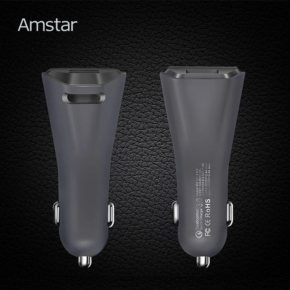 Amstar Quick Charge 3 0 33 W Автомобильное зарядное устройство для iPhone samsung huawei быстрое type C USB