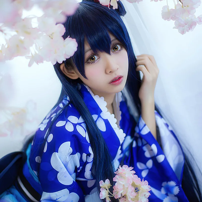 

LoveLive! Love Live Sonoda Umi and Nishikino Maki Cosplay Costumes Summer Festival Kimono Yukata bathrobe Dress Uniform Outfit