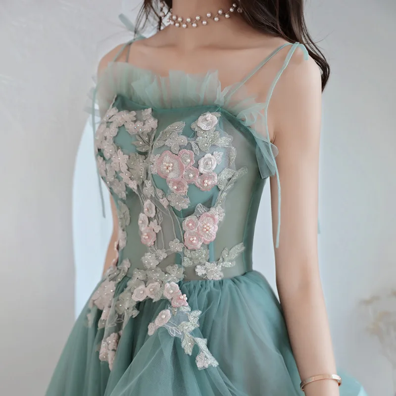 Зеленое Длинное платье Ципао с открытой спиной для выступлений на сцене Vestidos