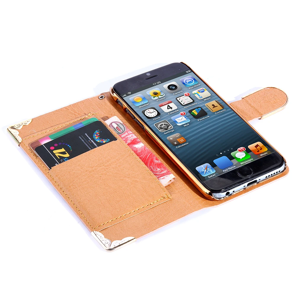 Чехол для телефона KISSCASE с леопардовым принтом iPhone 7 6 6S Plus 5 5S SE откидной кожаный