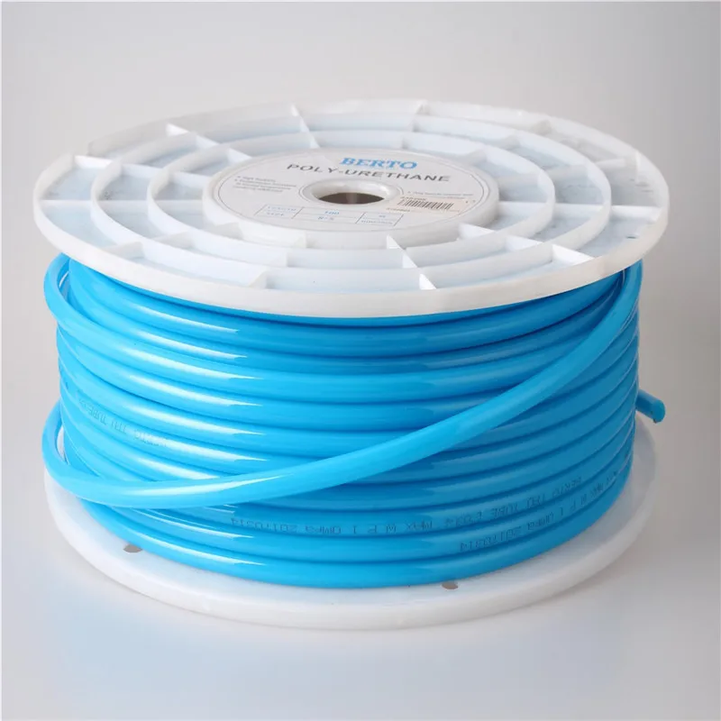 Light Blue 1 метр пневматические паты PU трубка 4*2,5 мм 6*4 мм 8*5 мм 10*6,5 мм 12*8 14*10 мм 16*12 мм Воздушный Шланг Компрессора - Цвет: Light Blue