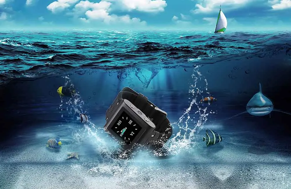 Смарт часы SKW838 водонепроницаемые IP67 с поддержкой sim карты JAVA Bluetooth сенсорный