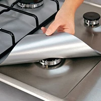 4pcsset gas stove protection pad cooker cover liner clean mat pad gas stove stovetop protector for kitchen cookware accessories