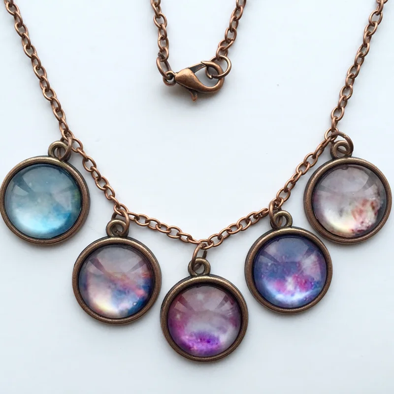 1 шт Новый дизайн солнечная система ожерелье планеты Вселенная с изображением