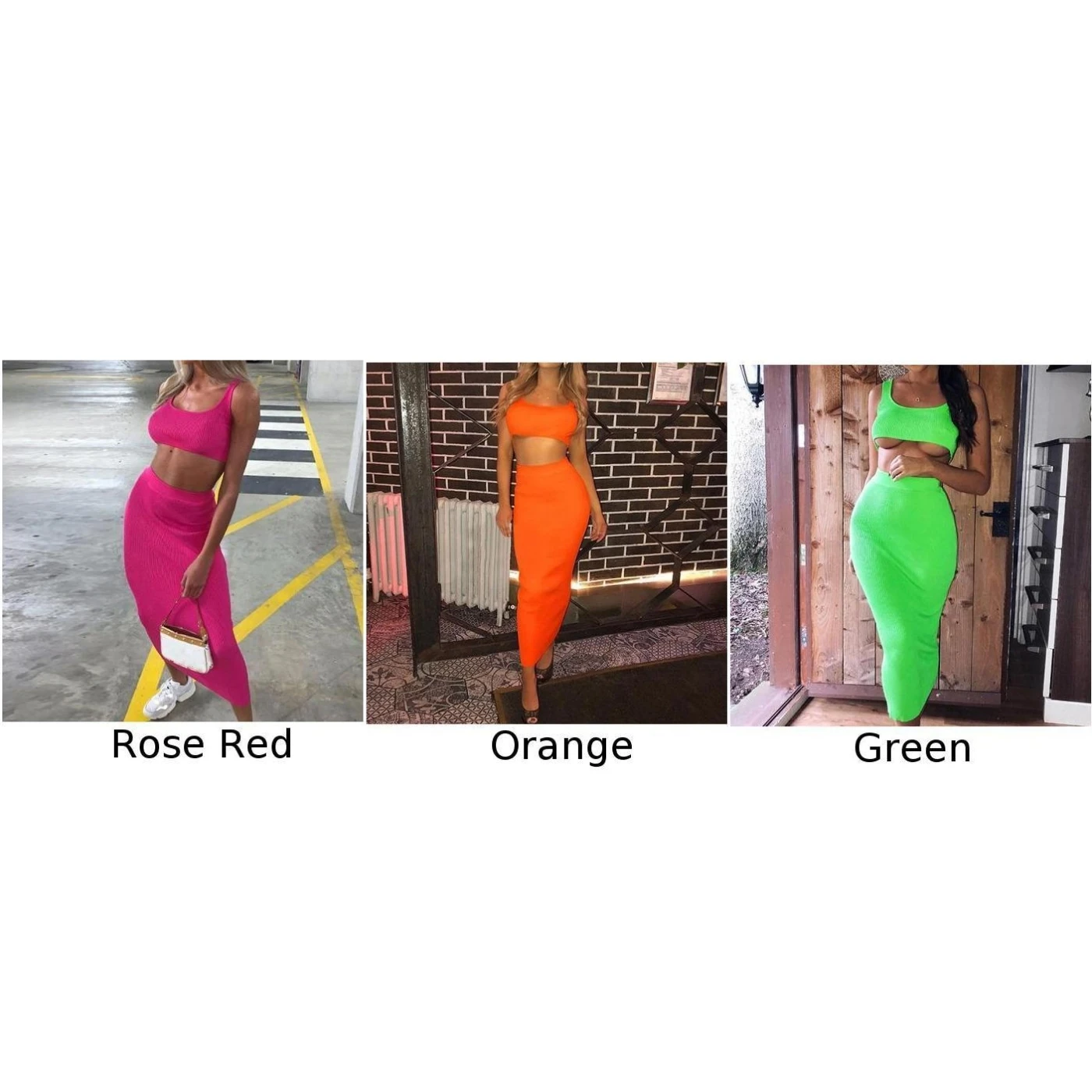 Женское платье летнее без рукавов Клубная одежда Модный комплект из двух