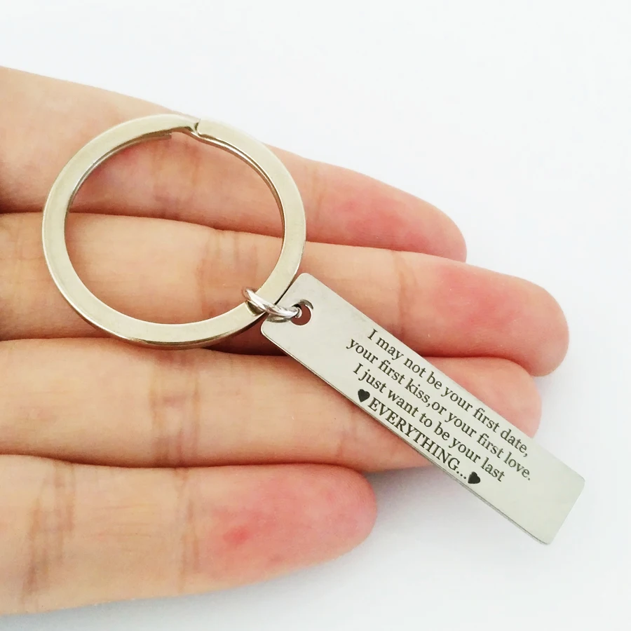 Charm I just want to be your last everything брелок из нержавеющей стали автомобильная сумка для