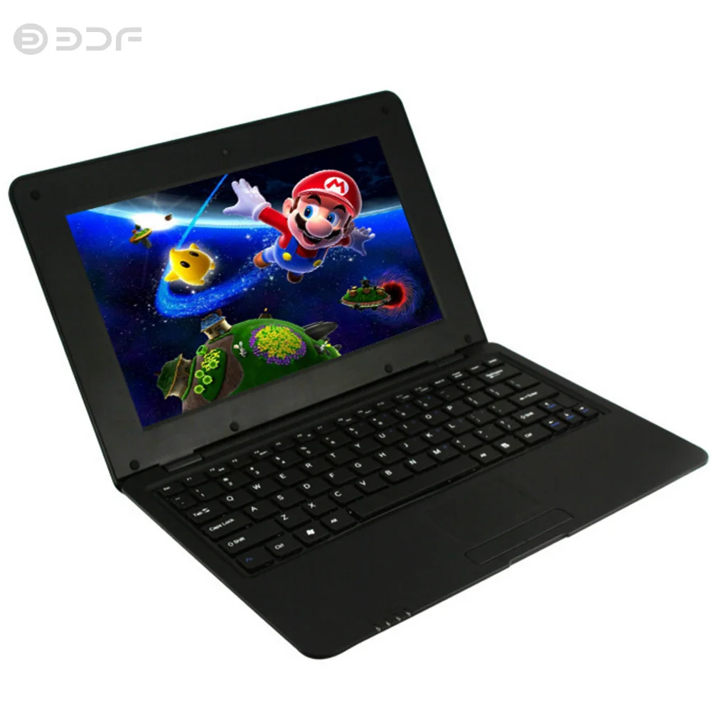 New 10.1 Inch Fashion Portable Notebook Quad Core Android 6.0 laptop Android Tablet Pc WiFi Bluetooth USB RJ45 Mini Netbook