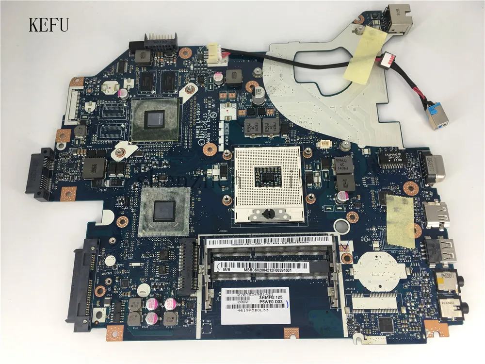 Материнская плата KEFU mbrcs02004. для ACER ASPIRE 5750 5750G 5755G Laptoop 1 ГБ GT520M Graphic LA 6901P|Материнские