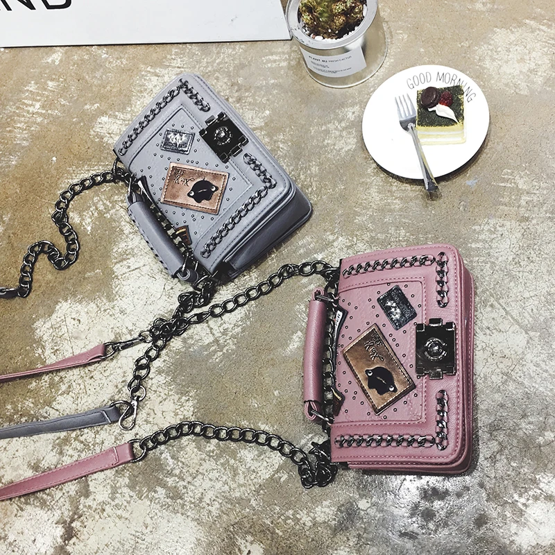 SIDAITE/2016 модные женские сумки через плечо в стиле панк дизайнерские мессенджеры