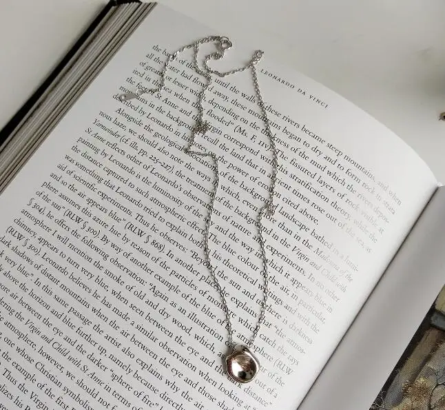 

Женская Подлинная искусственная серебряная подвеска специальной формы неправильной геометрической формы индивидуальное ожерелье X87