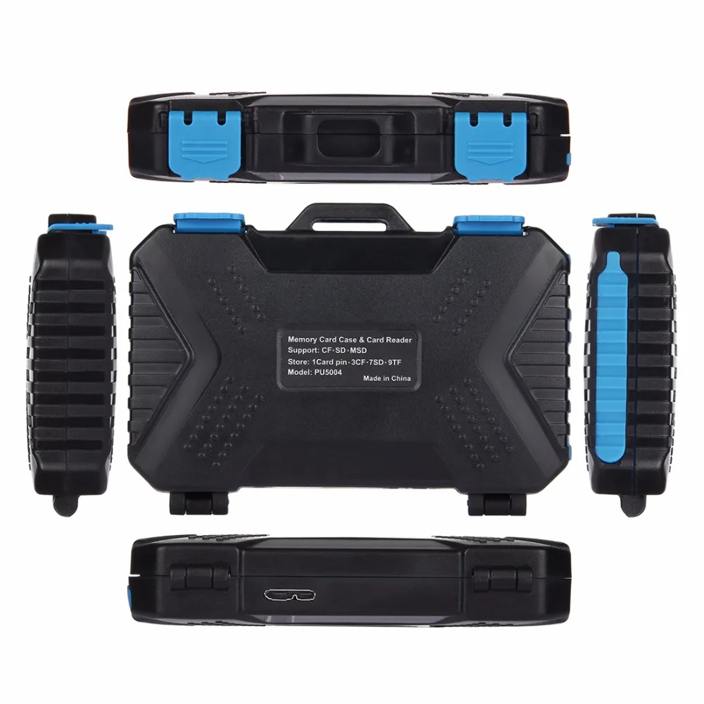 PULUZ PU5004 считыватель карт памяти USB 3 0 SD CF TF ридер с OTG Fuction и 21 слота водостойкий sim