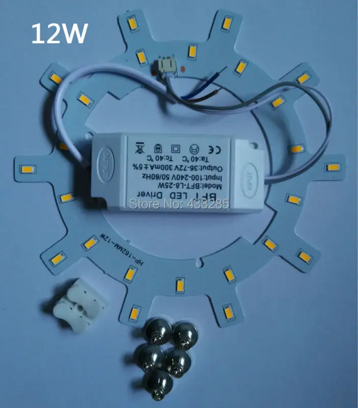 Хит! Круглая Светодиодная панель AC85-265V SMD5730 круглая потолочная с драйвером и