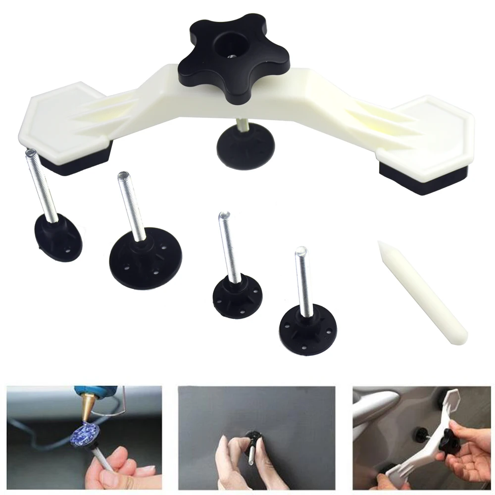 8pcs/set PDR Tools Car Dent Repair Tool Pulling Bridge Removal Puller Hand Set Auto Body Kit |