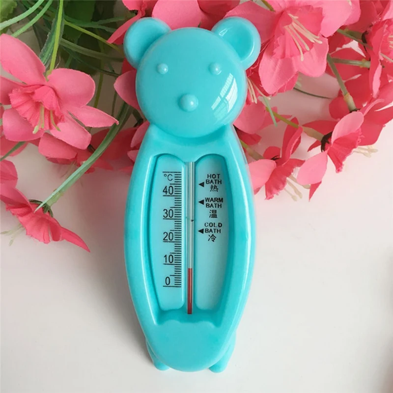 Мультфильм плавающий милый медведь детский водный термометр банный игрушка