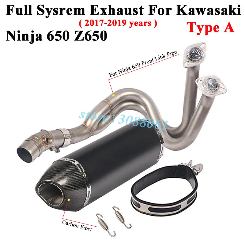 Выхлопной глушитель Yoshimura SC для Kawasaki Ninja 650 ER6N Z650 2017 18 2019|Выхлопные трубы и системы|