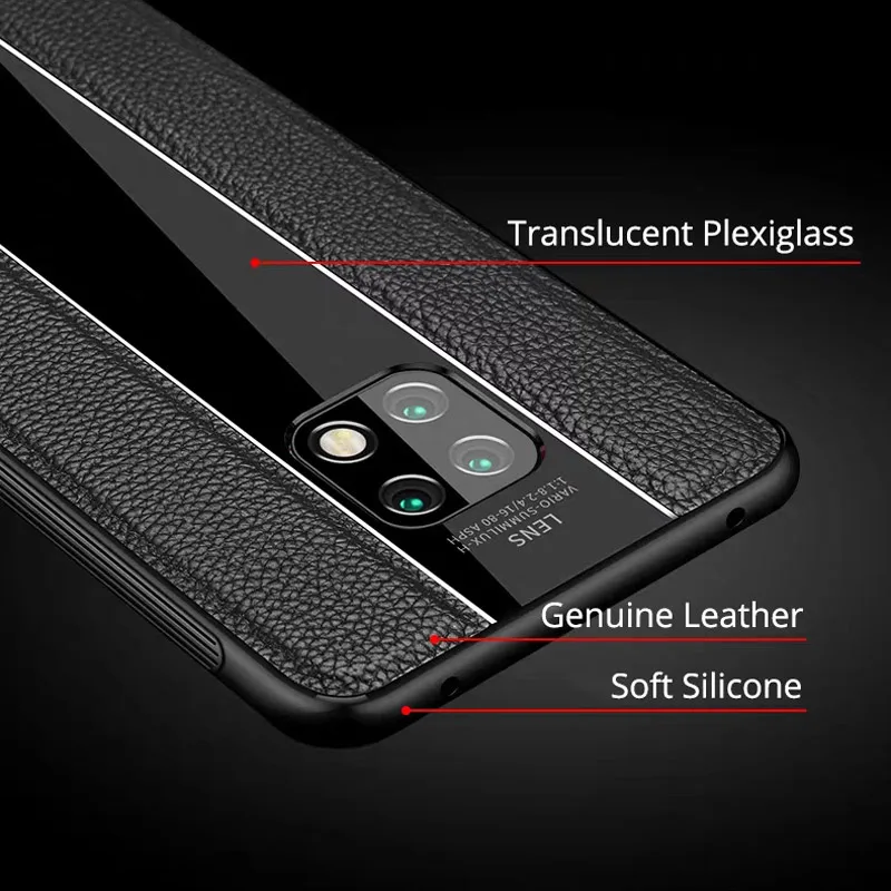 Для huawei mate 20 Pro чехол из натуральной кожи для Porsche дизайнерский Роскошный деловой