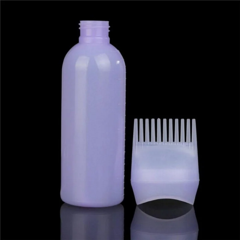 120ml Hair Styling Dye Liquid Filling Graduated Bottle Applicator with Brush Head Hairstyling Hairdressing Water Dispensing Tool | Красота и