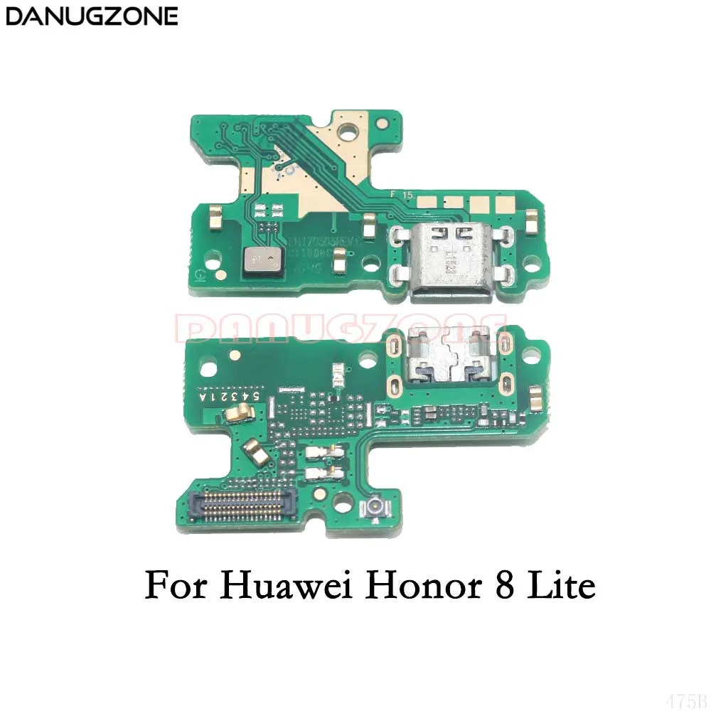 For Honor 8 Lite Usb зарядная док-станция гнездовой разъем порт разъем зарядная плата гибкий кабель для huawei Honor 8 Lite V8 9 Lite V9 - Цвет: For Honor 8 Lite