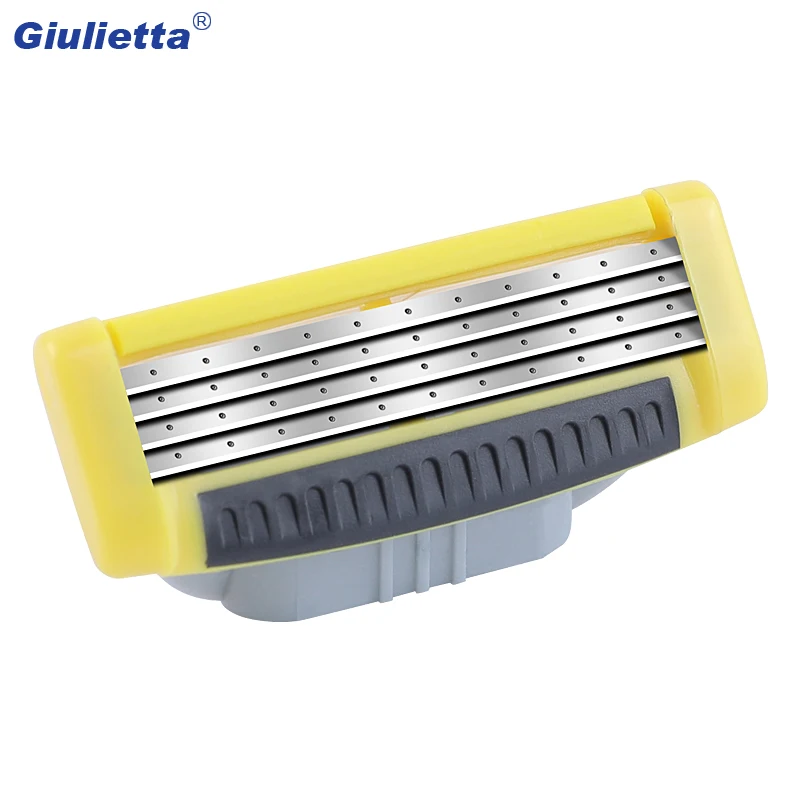 8 шт./упак.. Бритвы лезвия для мужчин 4 слои уход за лицом бритвы кассеты бритья