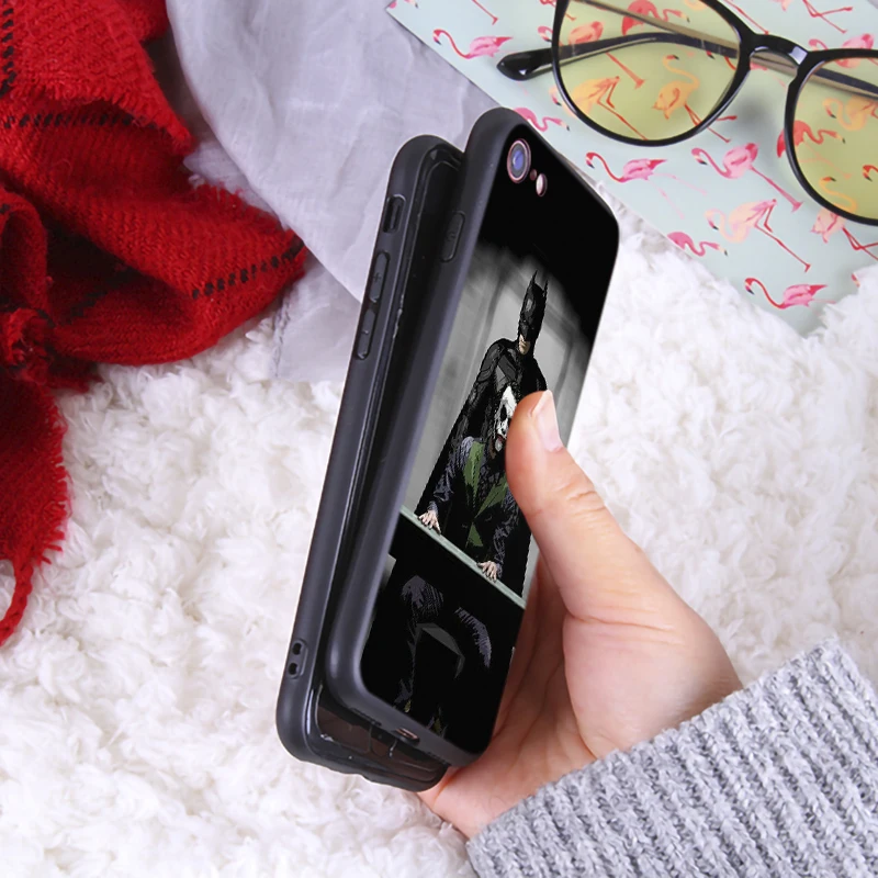 Batman Joker Harley Phone Case for iphone7 8 Plus Soft Luxury Silicone Cover iPhone8 6 6s X XR XS Max TPU |