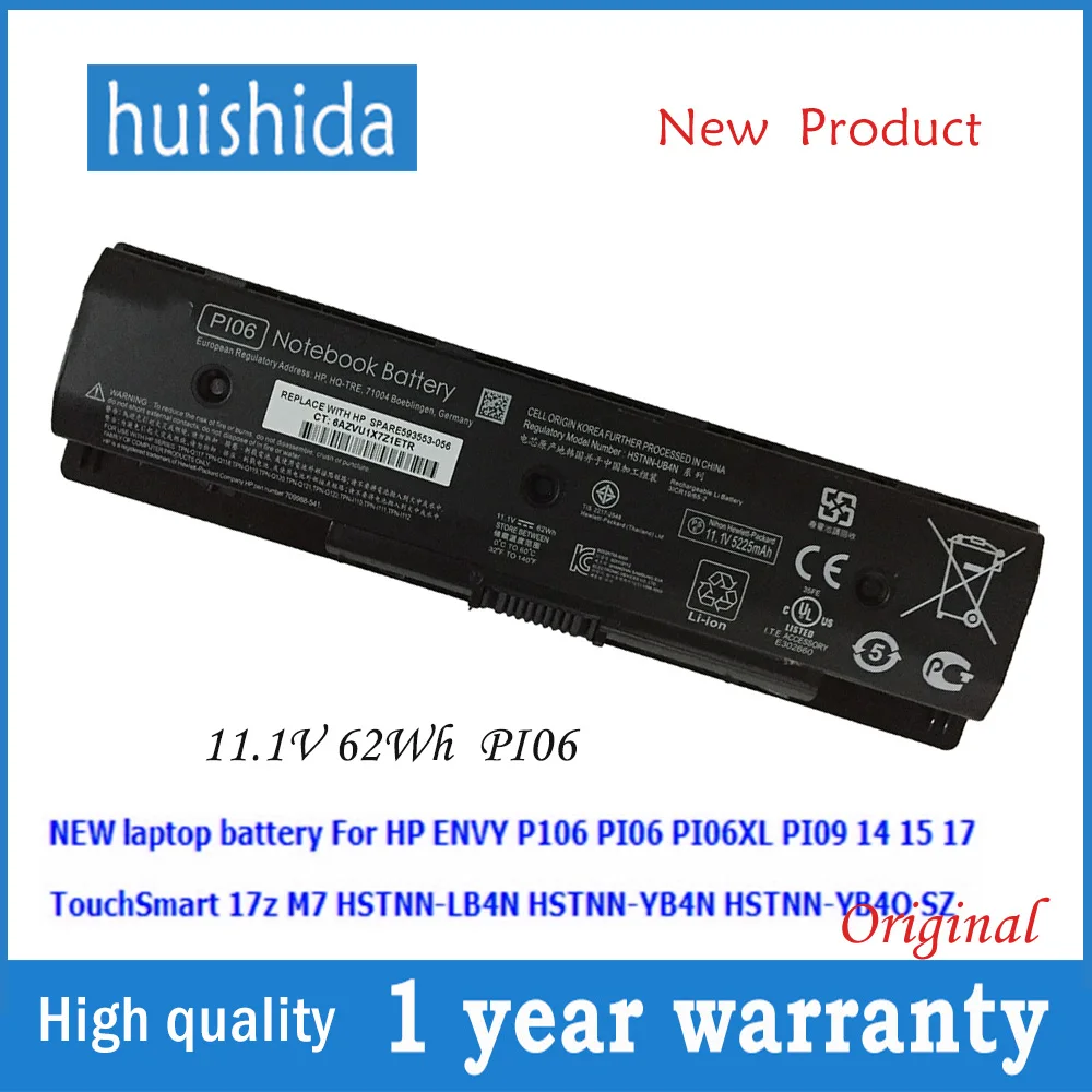 11 1 V 62wh PI06 новый оригинальный аккумулятор для ноутбука HP PI09 Pavilion 14 15 17 HSTNN-UB4N HSTNN-UB4O