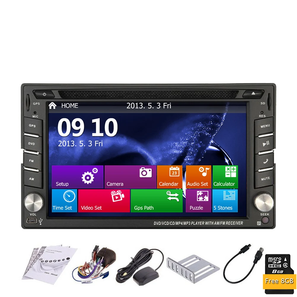 6 2 ''сенсорный автомобильный dvd-плеер с экраном в приборной панели Bluetooth