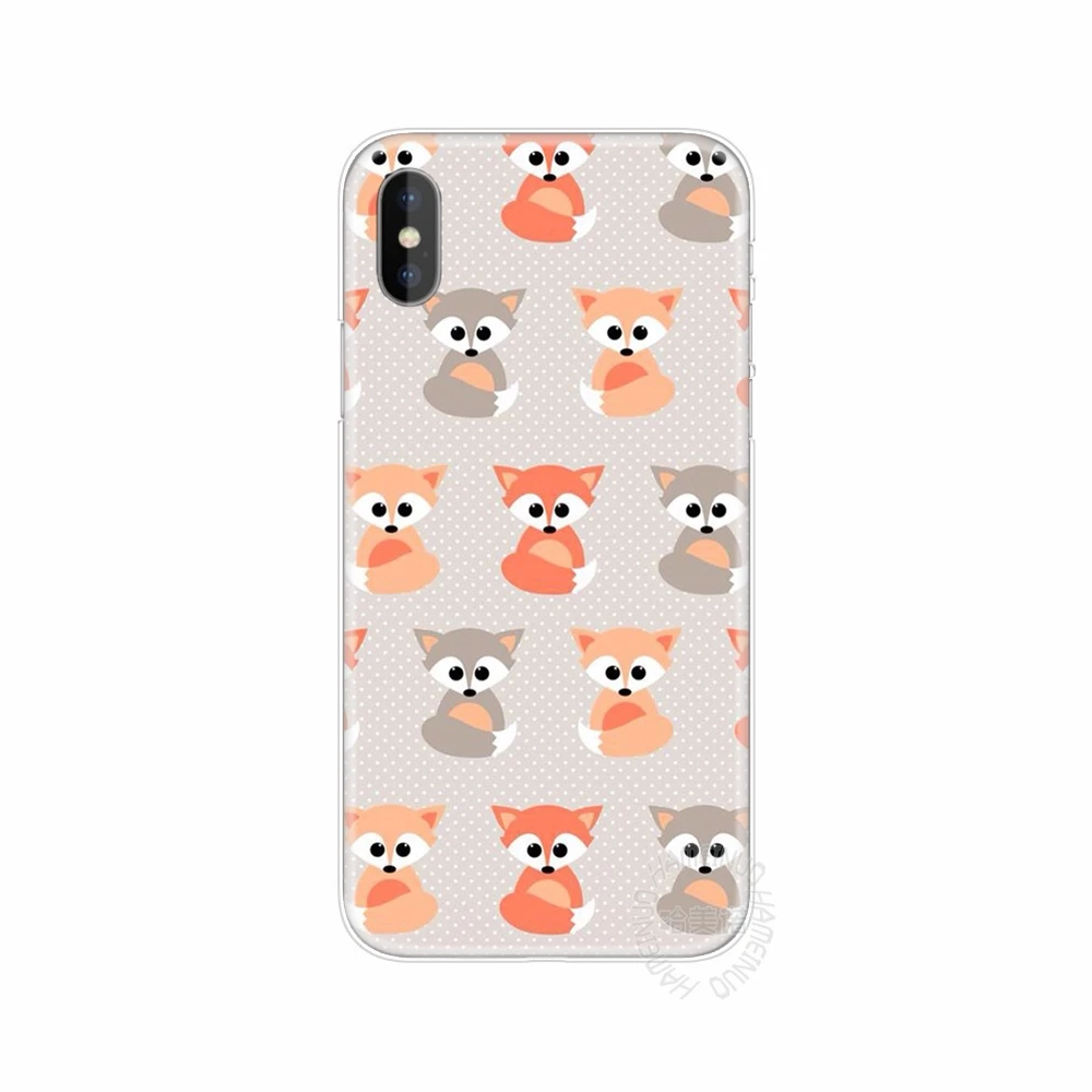 HAMEINUO sly fox Чехол для мобильного телефона с милыми животными iphone 6 4 4s 5 5s SE 5c 6s 7 plus